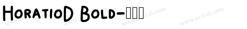 HoratioD Bold字体转换